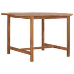 HKH Mesa de Jantar P/ Jardim 110x110x75 Cm Madeira de Teca Maciça - Marrom