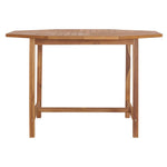 HKH Mesa de Jantar P/ Jardim 110x110x75 Cm Madeira de Teca Maciça - Marrom