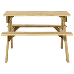 HKH 9 Pcs Conjunto de Bar para Jardim Pinho Maciço - Branco