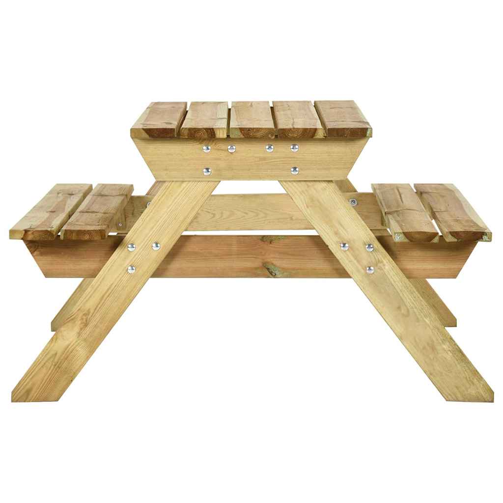 HKH 9 Pcs Conjunto de Bar para Jardim Pinho Maciço - Branco