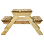 HKH 9 Pcs Conjunto de Bar para Jardim Pinho Maciço - Branco