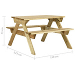 HKH 9 Pcs Conjunto de Bar para Jardim Pinho Maciço - Branco