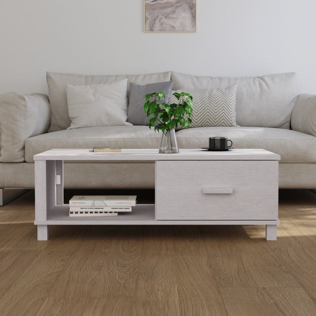 HKH Mesa de centro Hamar Pino Macizo - Blanco