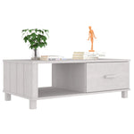 HKH Mesa de Centro Hamar Pinho Maciço - Branco