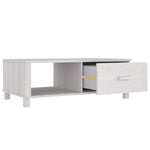 HKH Mesa de Centro Hamar Pinho Maciço - Branco