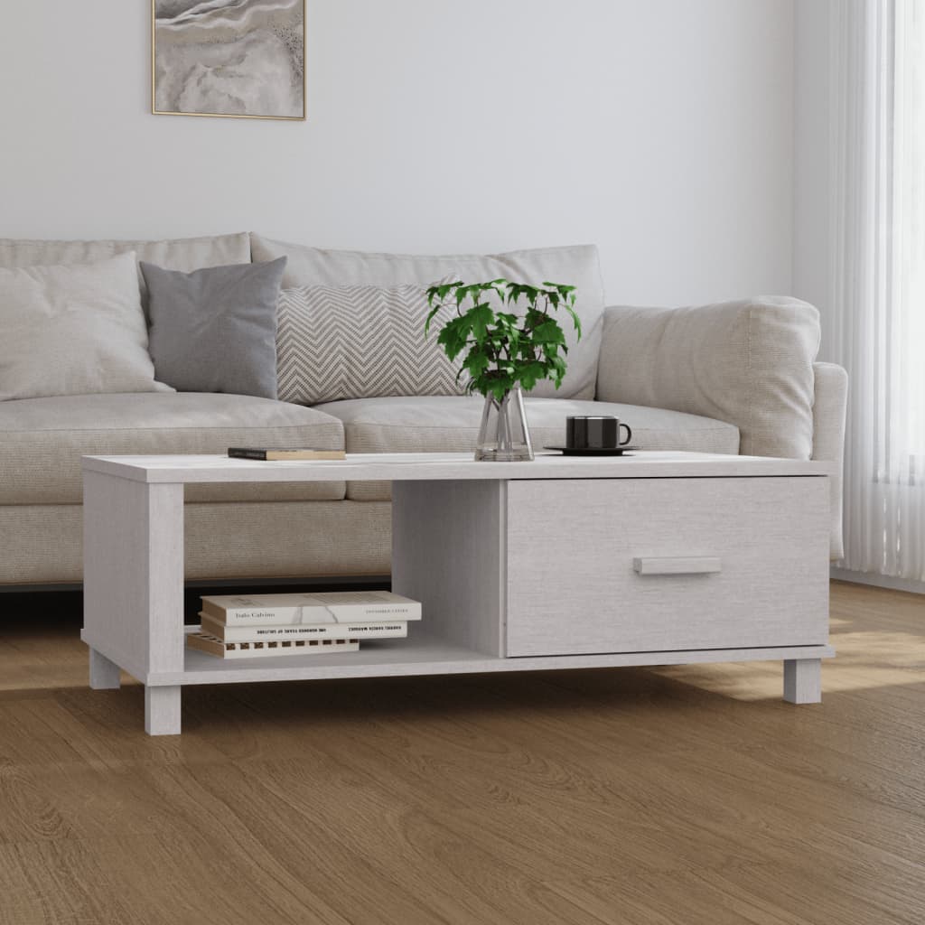 HKH Mesa de centro Hamar Pino Macizo - Blanco