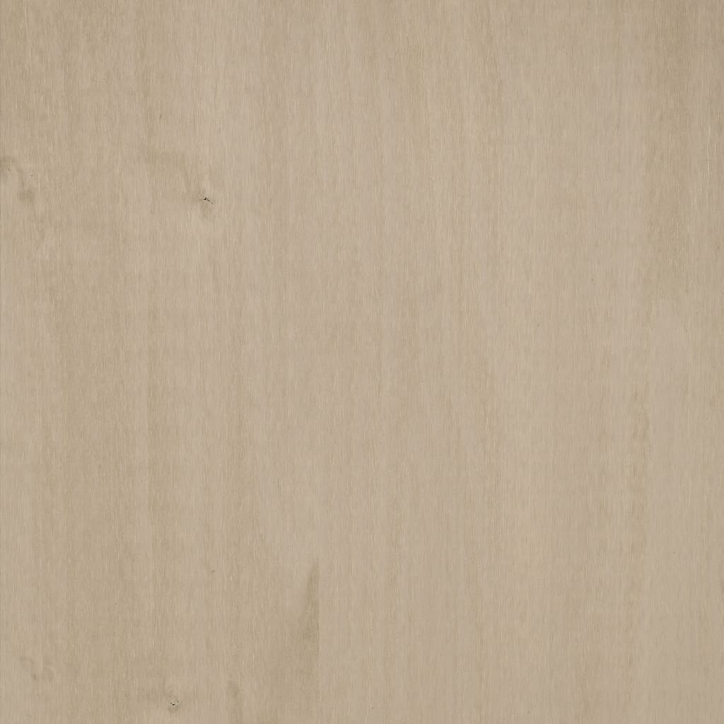 HKH Aparador Hamar em Madeira de Pinho Maciça, Mdf 85 X 35 X 80 Cm - Castanho Mel