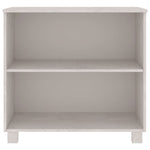 Aparador Hamar Rústico de Madera de Pino Maciza, MDF 80 x 32 x 34 cm - Blanco