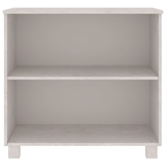 HKH Aparador Hamar Rústico em Madeira de Pinho Maciça, Mdf 80 X 32 X 34 Cm - Branco