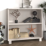 Aparador Hamar Rústico de Madera de Pino Maciza, MDF 80 x 32 x 34 cm - Blanco