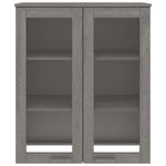 HKH Topo P/ Armário Alto Hamar em Madeira de Pinho Maciça, Mdf 80 X 32 X 31 Cm - Cinzento-Claro