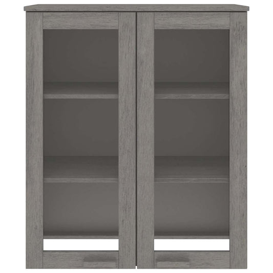 HKH Topo P/ Armário Alto Hamar em Madeira de Pinho Maciça, Mdf 80 X 32 X 31 Cm - Cinzento-Claro