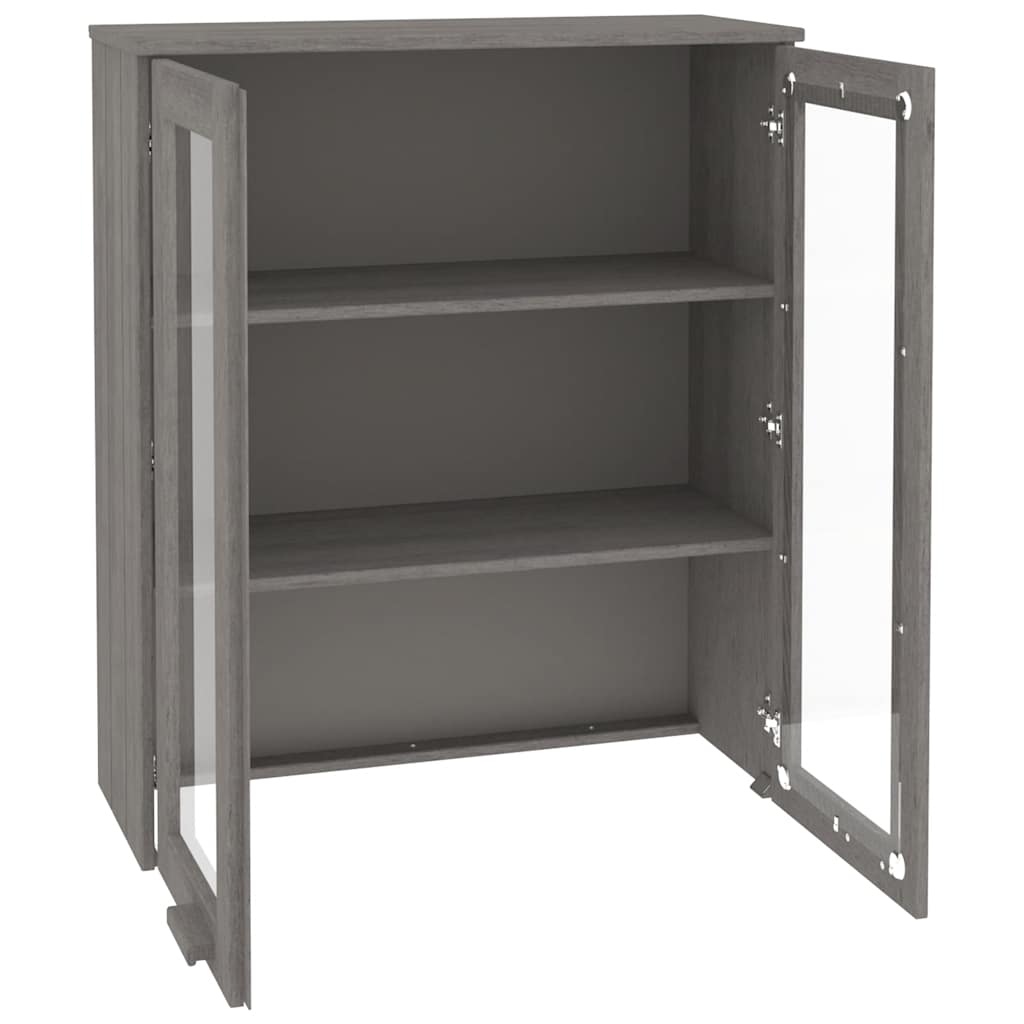 HKH Topo P/ Armário Alto Hamar em Madeira de Pinho Maciça, Mdf 80 X 32 X 31 Cm - Cinzento-Claro