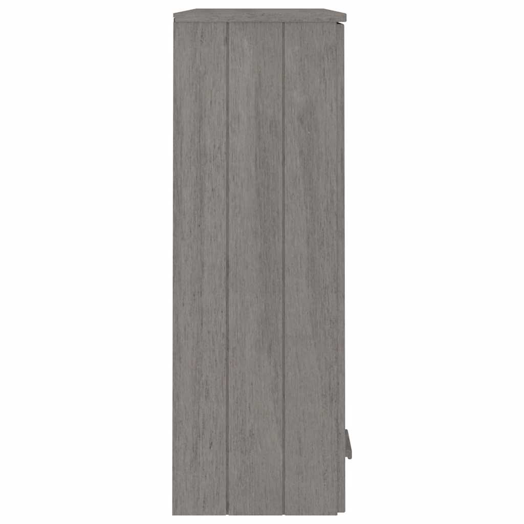 HKH Topo P/ Armário Alto Hamar em Madeira de Pinho Maciça, Mdf 80 X 32 X 31 Cm - Cinzento-Claro