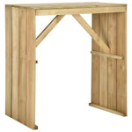 HKH Mesa de Bar Pinho Impregnado - Marrom