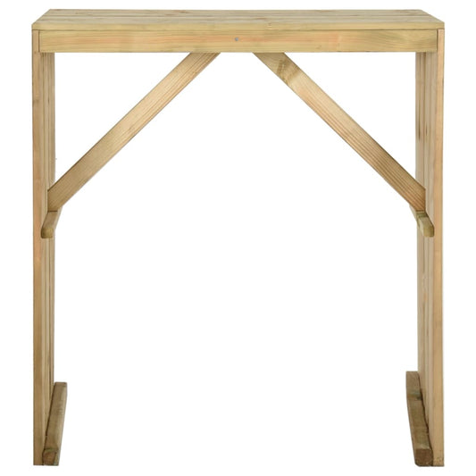 HKH Mesa de Bar Pinho Impregnado - Marrom