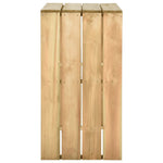 HKH Mesa de Bar Pinho Impregnado - Marrom