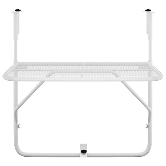 HKH Mesa para Varanda 60x40 Cm Aço - Branco