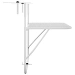 HKH Mesa para Varanda 60x40 Cm Aço - Branco