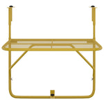HKH Mesa para Varanda 60x40 Cm Aço Dourado - Ouro
