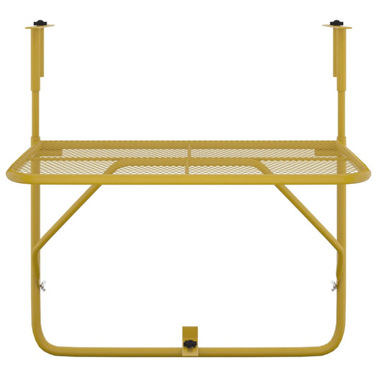 HKH Mesa para Varanda 60x40 Cm Aço Dourado - Ouro