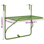 HKH Mesa para Varanda 60x40 Cm Aço - Verde