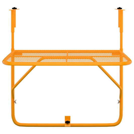 HKH Mesa para Varanda 60x40 Cm Aço - Amarelo