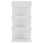 HKH Mesa de Bar com Prateleiras Brilhante - Branco