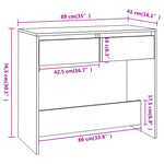 Mesa auxiliar HKH de cemento y derivados de madera - Gris