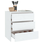 HKH Aparador em Madeira Processada 70 X 41 X 75 Cm - Branco