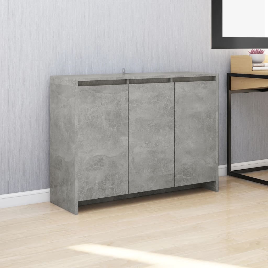 Aparador HKH de madera procesada 102 x 33 x 75 cm - Gris cemento