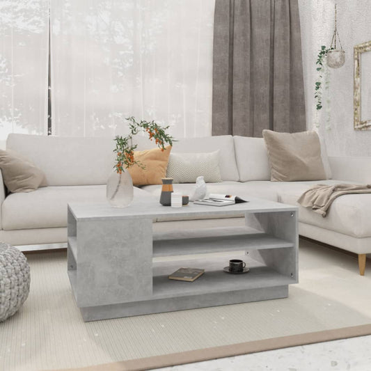 HKH Mesa de Centro Aglomerado Cemento - Gris