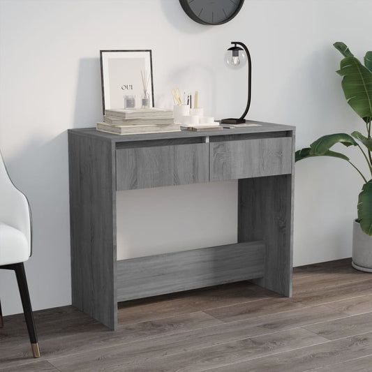 Mesa auxiliar gris de madera manufacturada HKH