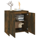 HKH Aparador de Madera Procesada 70 X 41 X 75 Cm - Roble Ahumado