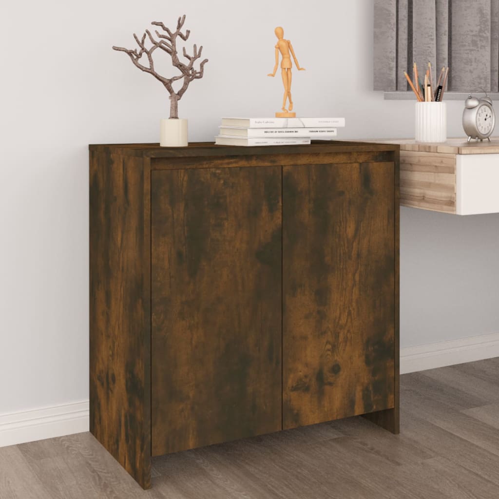 HKH Aparador de Madera Procesada 70 X 41 X 75 Cm - Roble Ahumado