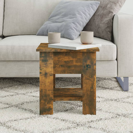 Mesa de centro HKH, color roble ahumado, de madera manufacturada