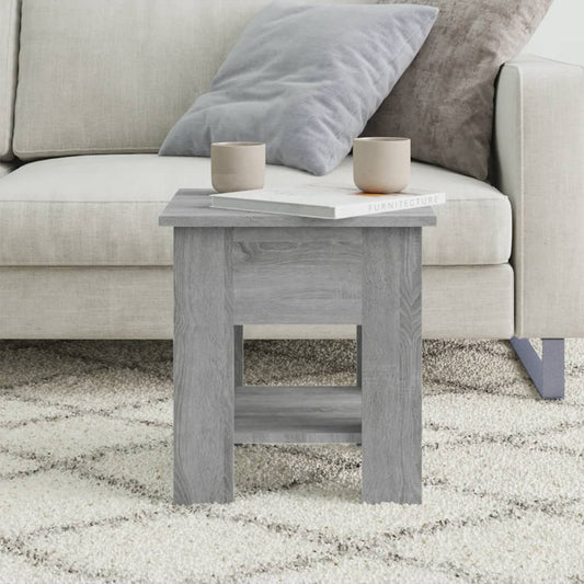 Mesa de centro HKH, color gris Sonoma, en madera procesada