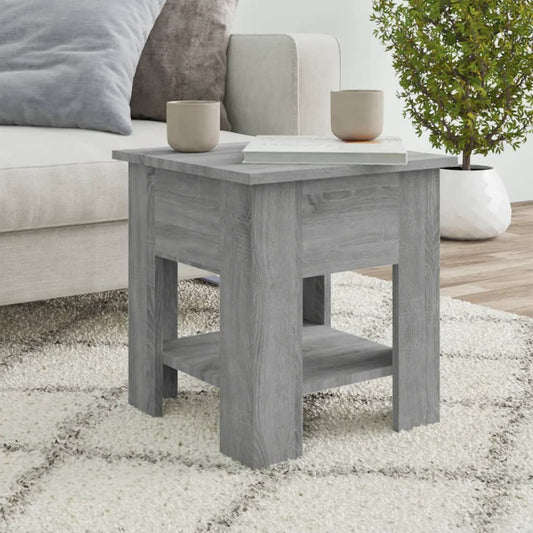 Mesa de centro HKH, color gris Sonoma, en madera procesada