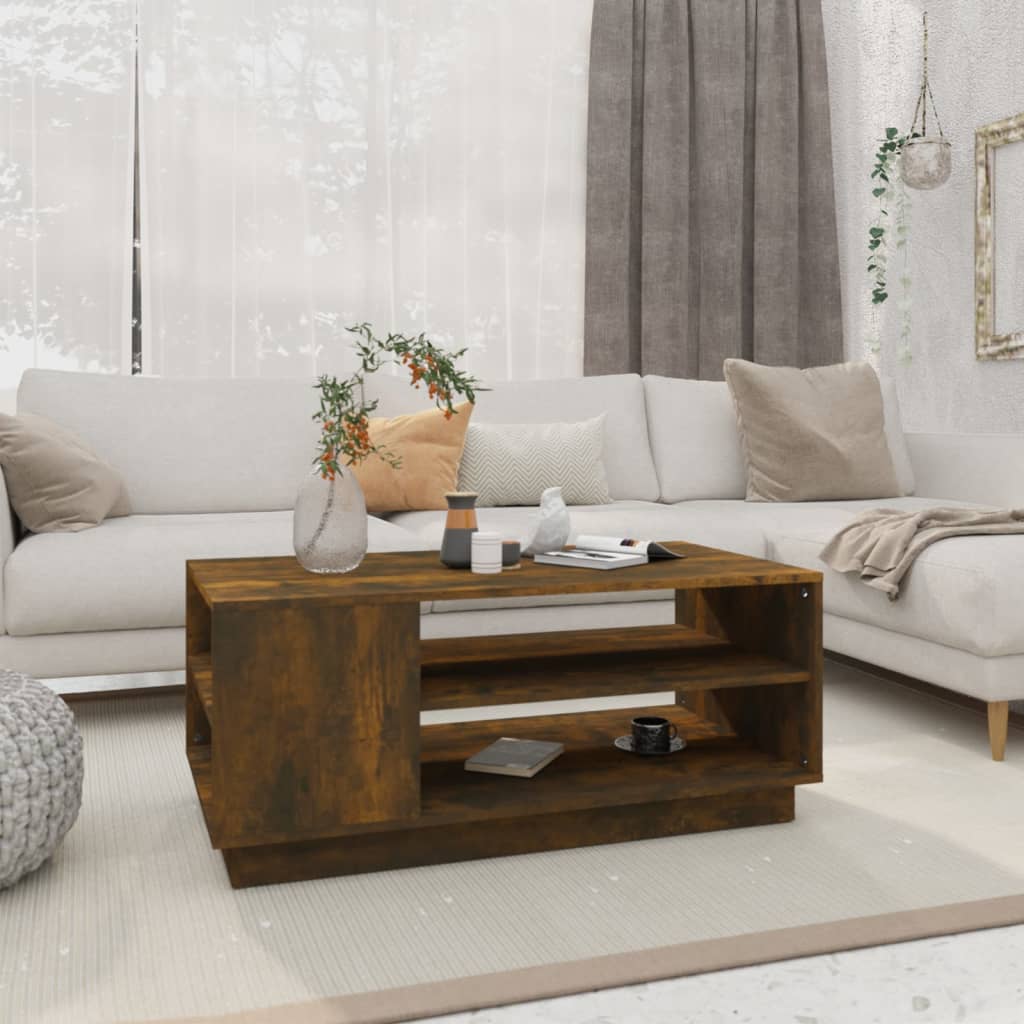 Mesa de centro HKH en derivados de madera Roble Ahumado