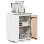 HKH Aparador Clássico em Pinho Maciço 60 X 34 X 75 Cm - Branco