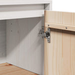 HKH Aparador Clássico em Pinho Maciço 60 X 34 X 75 Cm - Branco