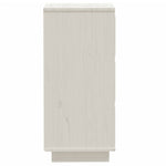 HKH Aparadores 2 Peças Clássico em Pinho Maciço 32 X 34 X 75 Cm - Branco