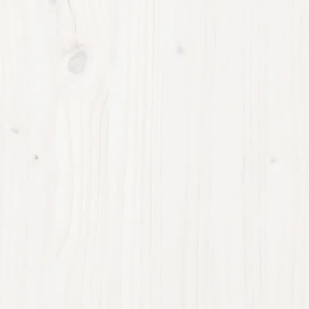 HKH Aparadores 2 Peças Clássico em Pinho Maciço 32 X 34 X 75 Cm - Branco