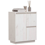 Aparador de Madera Maciza de Pino HKH 60 x 34 x 75 cm - Blanco