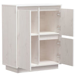 Aparador de Madera Maciza de Pino HKH 60 x 34 x 75 cm - Blanco