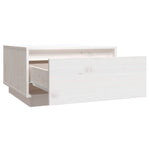 HKH Mesa de Centro Pinho Maciço - Branco