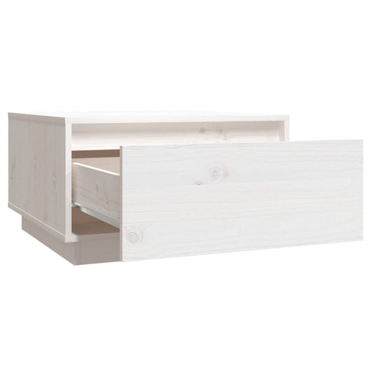 Mesa de centro HKH, pino macizo - blanco