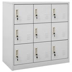 Taquillas HKH 2 Piezas de Acero - Claro - 90x45x92,5 Cm - Gris