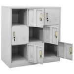 Taquillas HKH 2 Piezas de Acero - Claro - 90x45x92,5 Cm - Gris