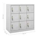 Taquillas HKH 2 Piezas de Acero - Claro - 90x45x92,5 Cm - Gris
